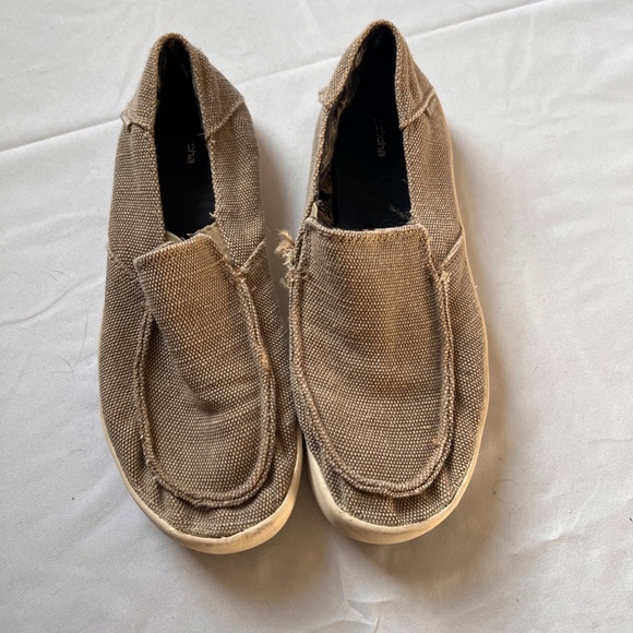 gotcha khaki boat shoes, size 8 - Picture 1 of 4